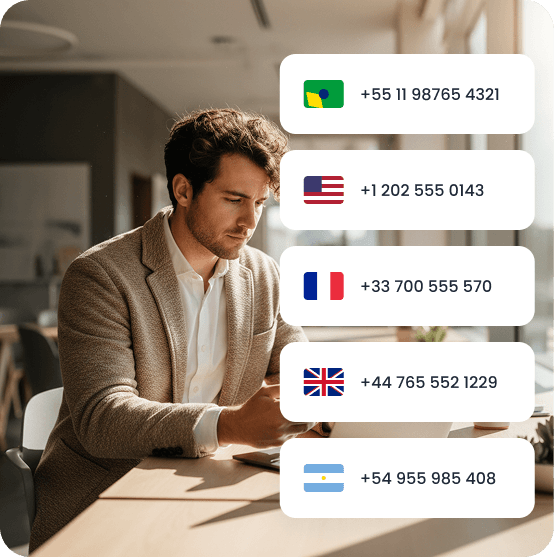 OnAir Telecom business numbers dashboard