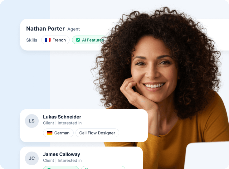 OnAir Telecom voice services dashboard
